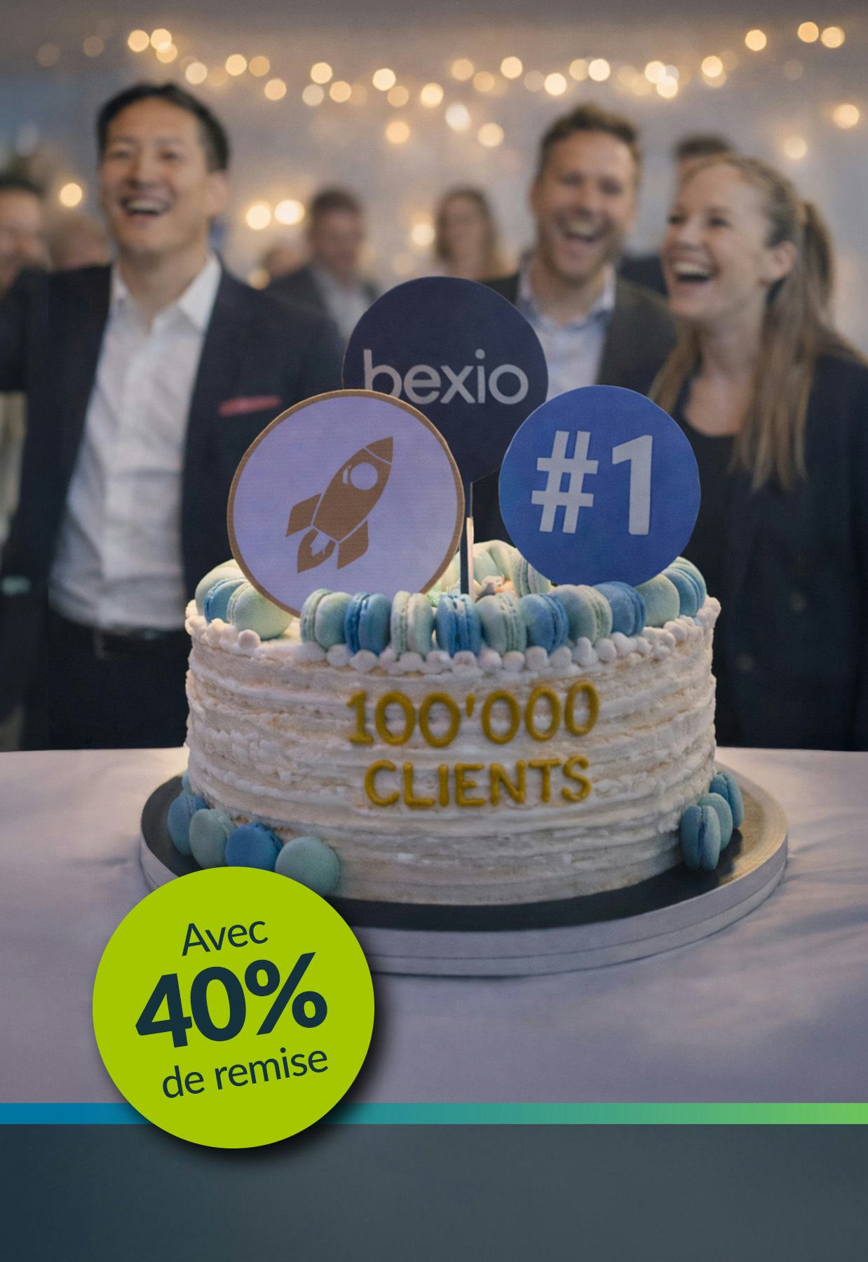 bexio 100k Kunden Lightbox FRohnebadgeNo1_rabatt